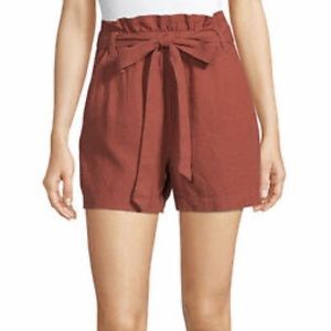 Paperbag Linen Shorts